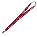 3/4" Super Soft Polyester Silkscreen Lanyard (Overseas Production 10-15 Days)